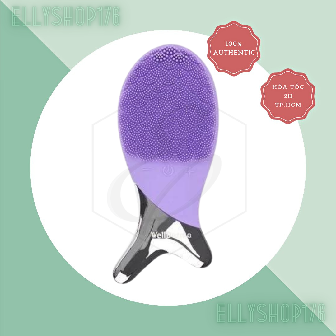 Máy rửa mặt WellDerma Cleansing Fish #Tím